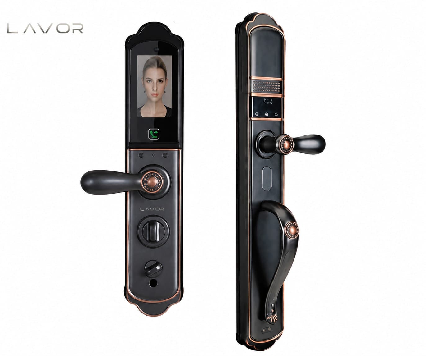Khoá cửa vân tay LAVOR K01 kiểu dáng tân cổ
