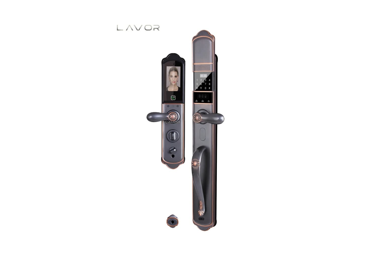 Khoá cửa vân tay LAVOR K01 kiểu dáng tân cổ